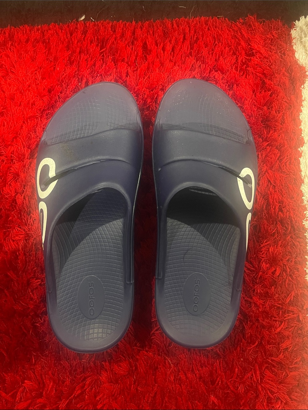 Oofos Recovery Slide - Navy Blue